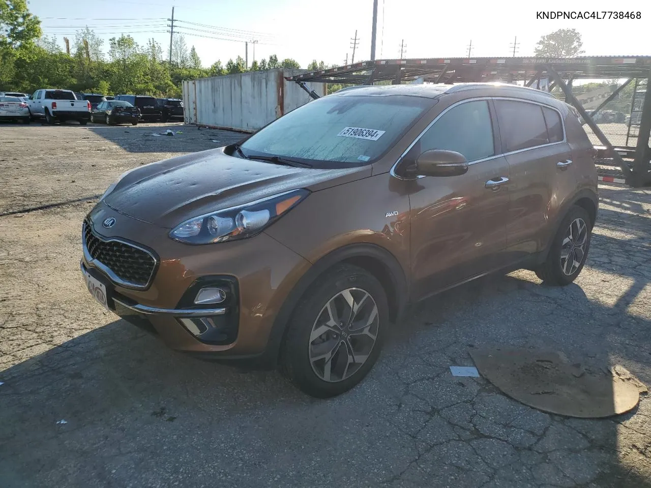 KNDPNCAC4L7738468 2020 Kia Sportage Ex