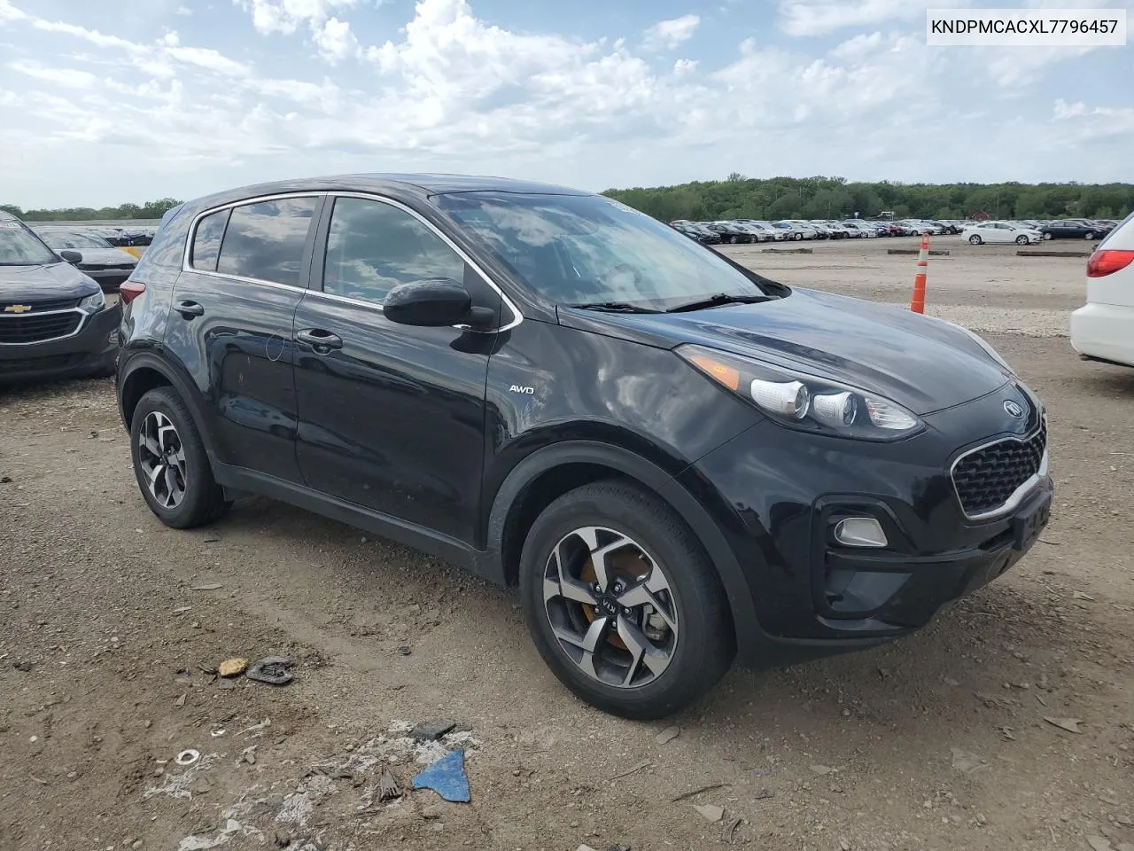 2020 Kia Sportage Lx VIN: KNDPMCACXL7796457 Lot: 53156424