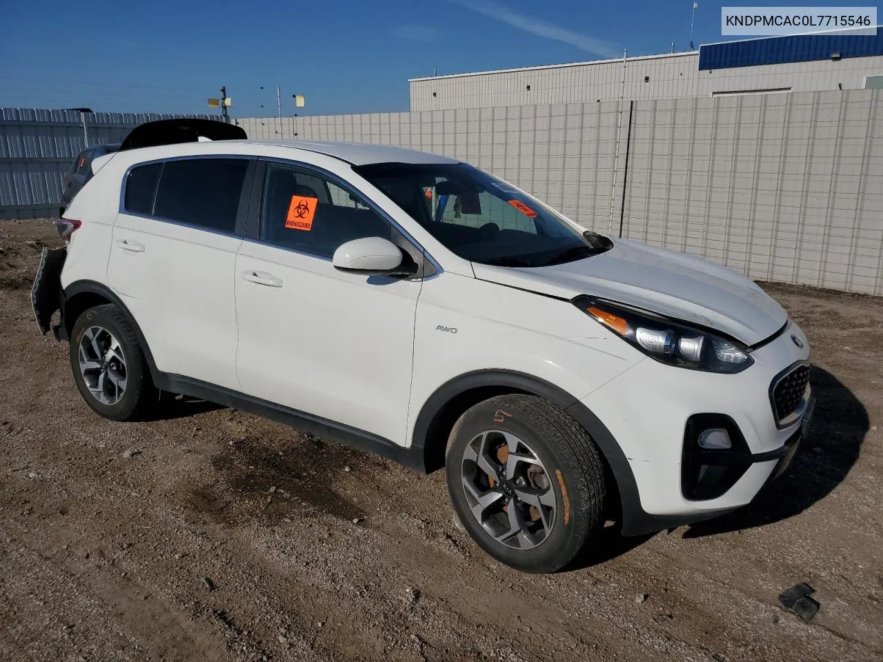 2020 Kia Sportage Lx VIN: KNDPMCAC0L7715546 Lot: 55394804