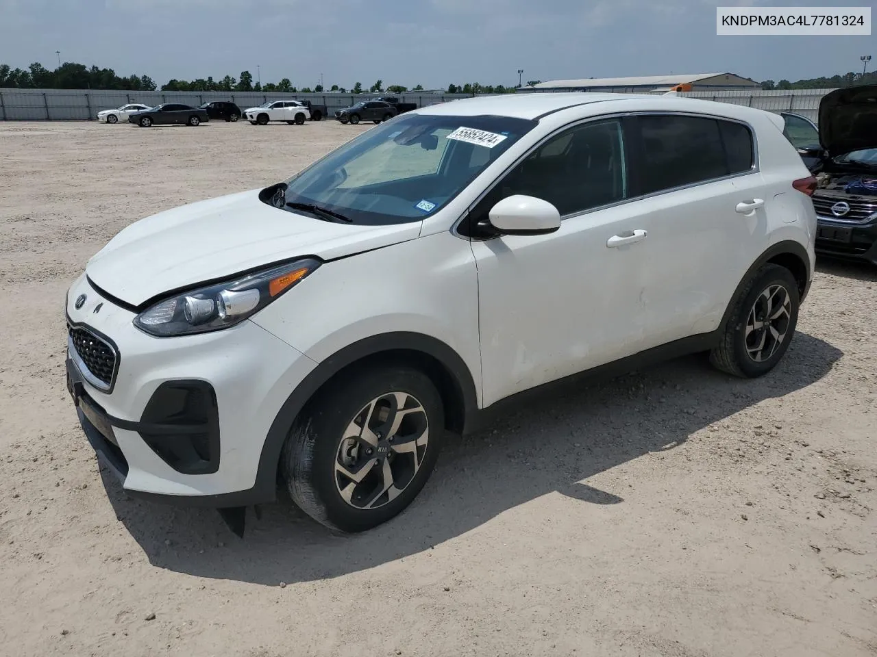 2020 Kia Sportage Lx VIN: KNDPM3AC4L7781324 Lot: 55852424