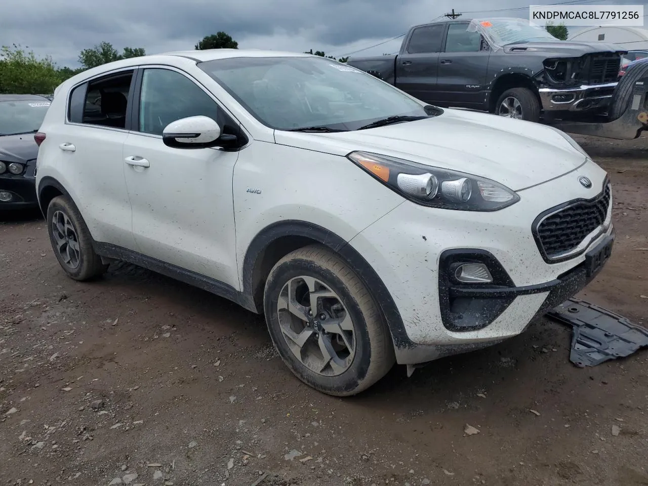 2020 Kia Sportage Lx VIN: KNDPMCAC8L7791256 Lot: 57610134