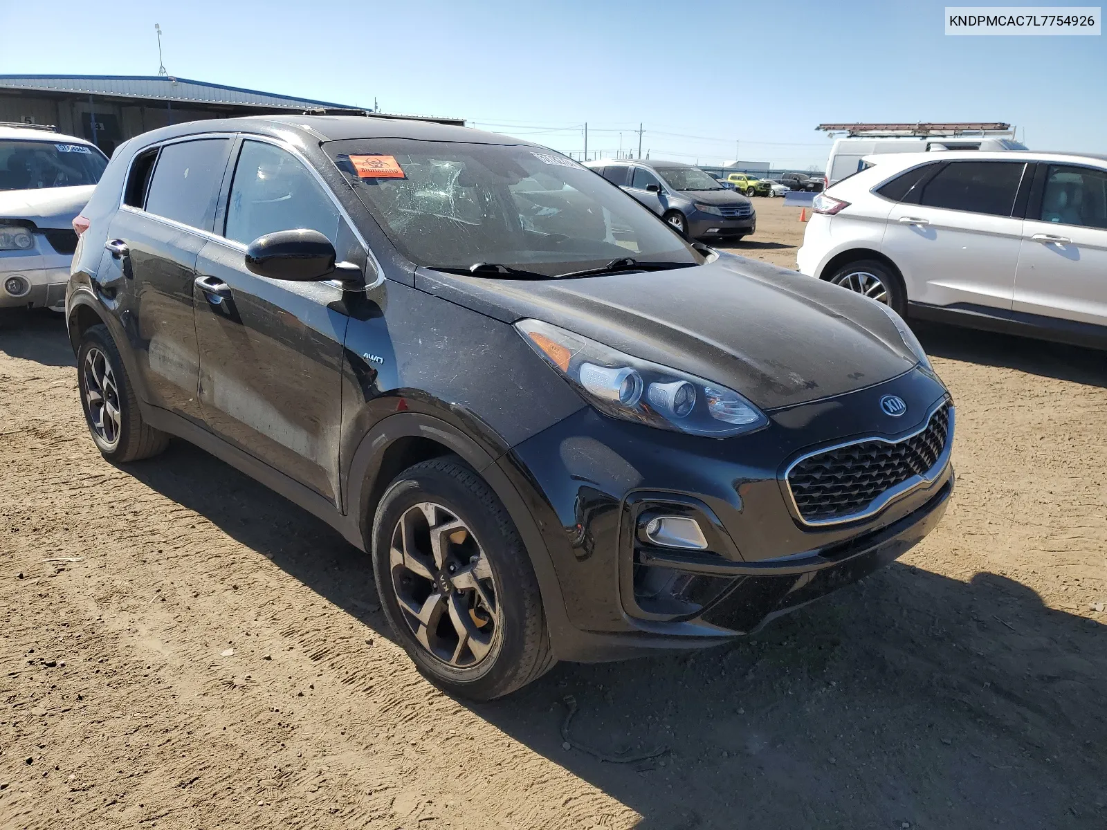 2020 Kia Sportage Lx VIN: KNDPMCAC7L7754926 Lot: 57782724