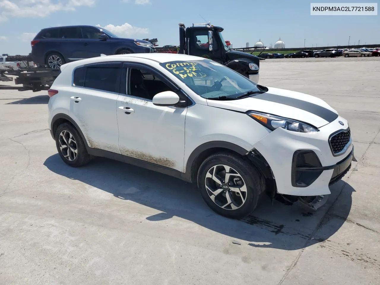 2020 Kia Sportage Lx VIN: KNDPM3AC2L7721588 Lot: 58170814