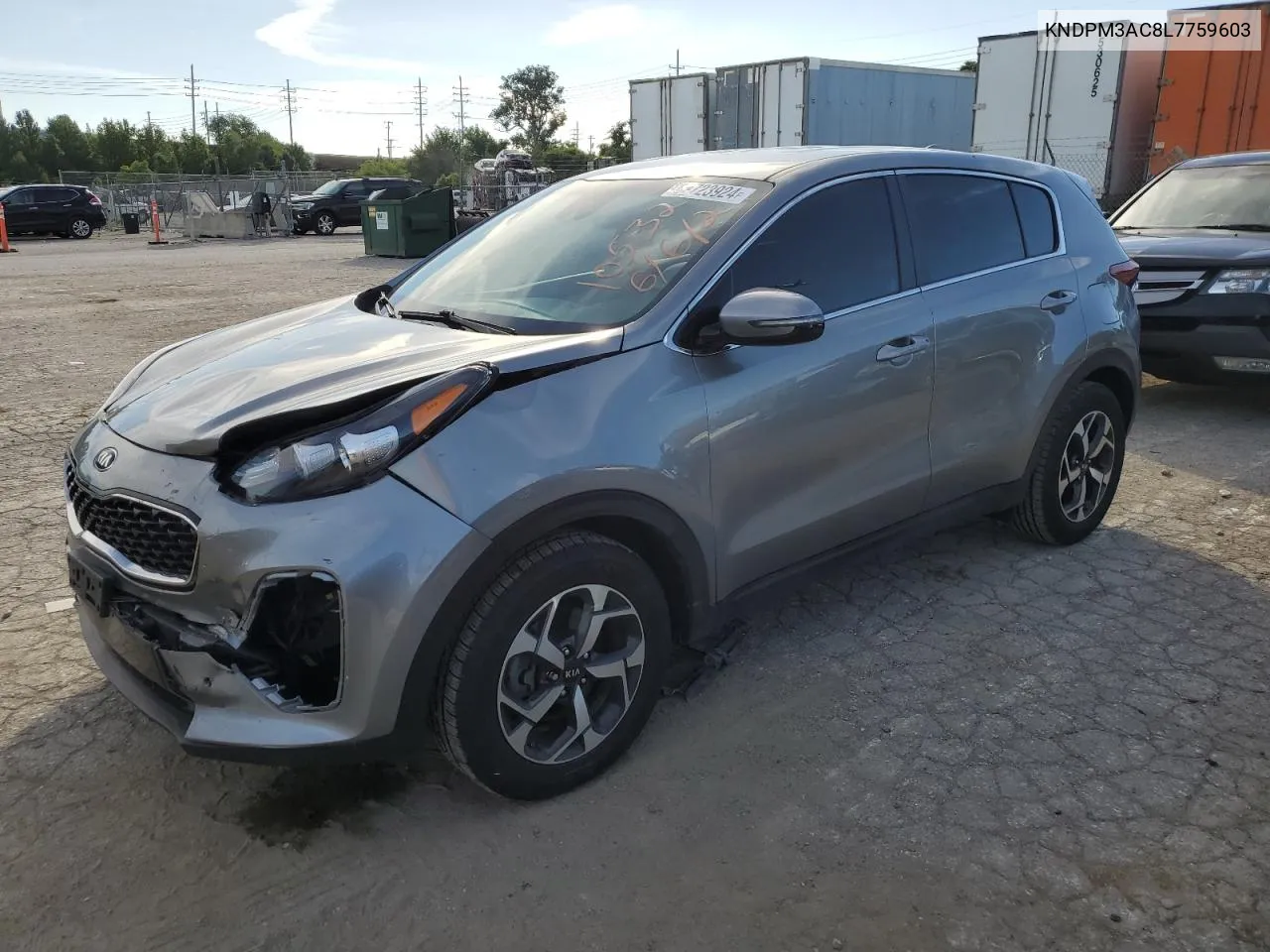 2020 Kia Sportage Lx VIN: KNDPM3AC8L7759603 Lot: 58723924