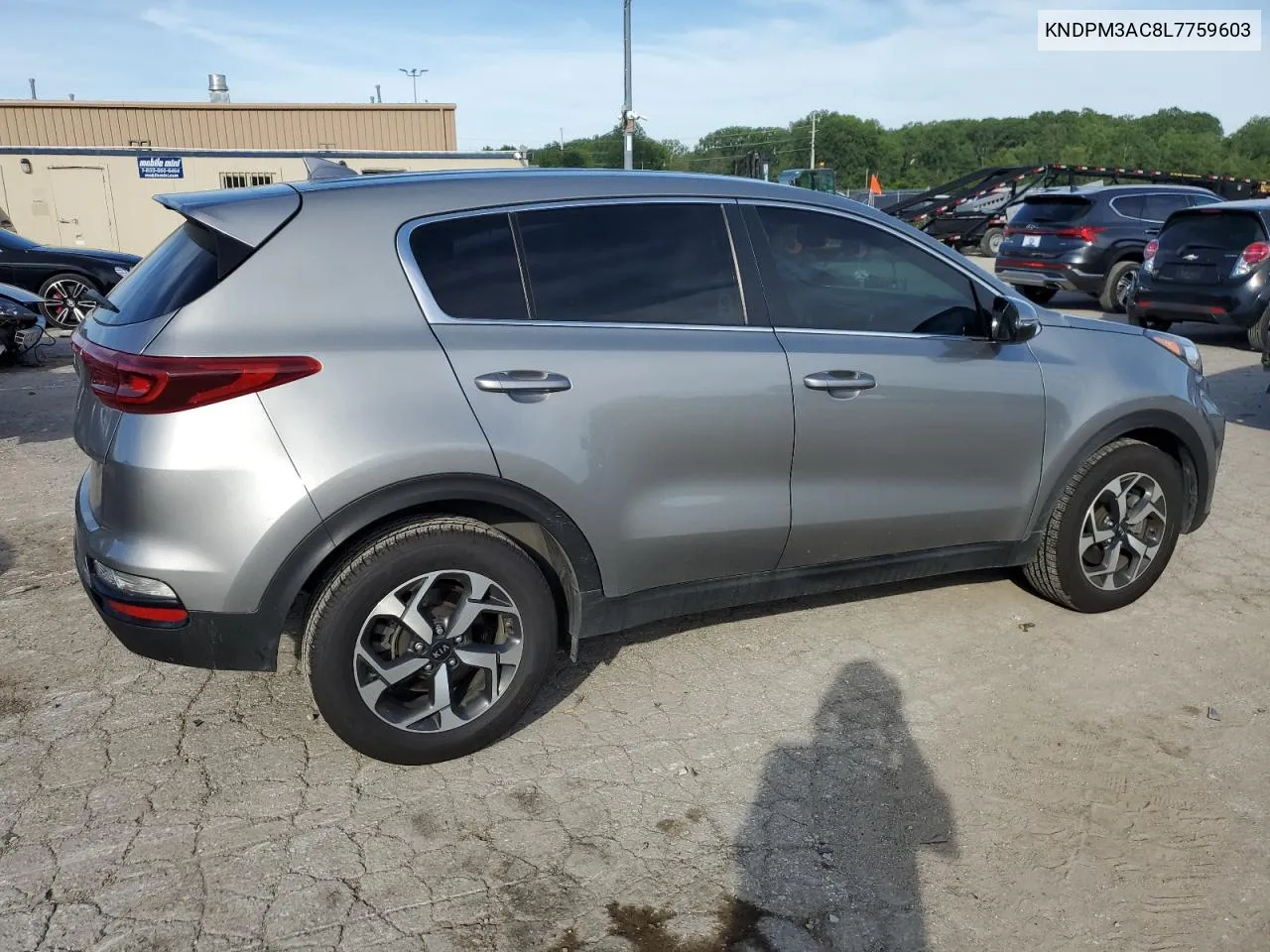 2020 Kia Sportage Lx VIN: KNDPM3AC8L7759603 Lot: 58723924