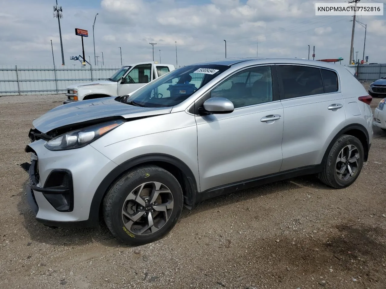 2020 Kia Sportage Lx VIN: KNDPM3AC1L7752816 Lot: 59308494