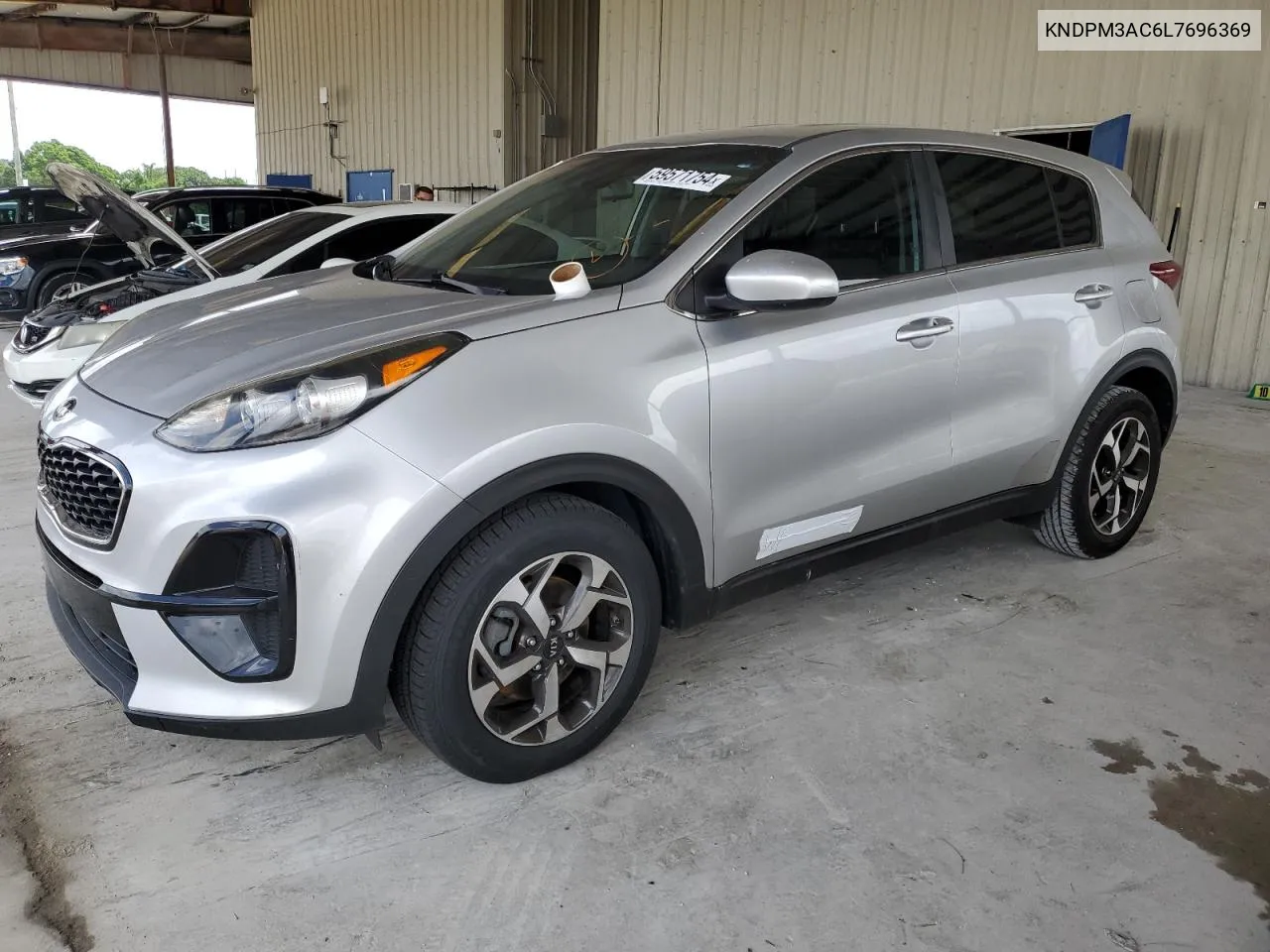 2020 Kia Sportage Lx VIN: KNDPM3AC6L7696369 Lot: 59571754