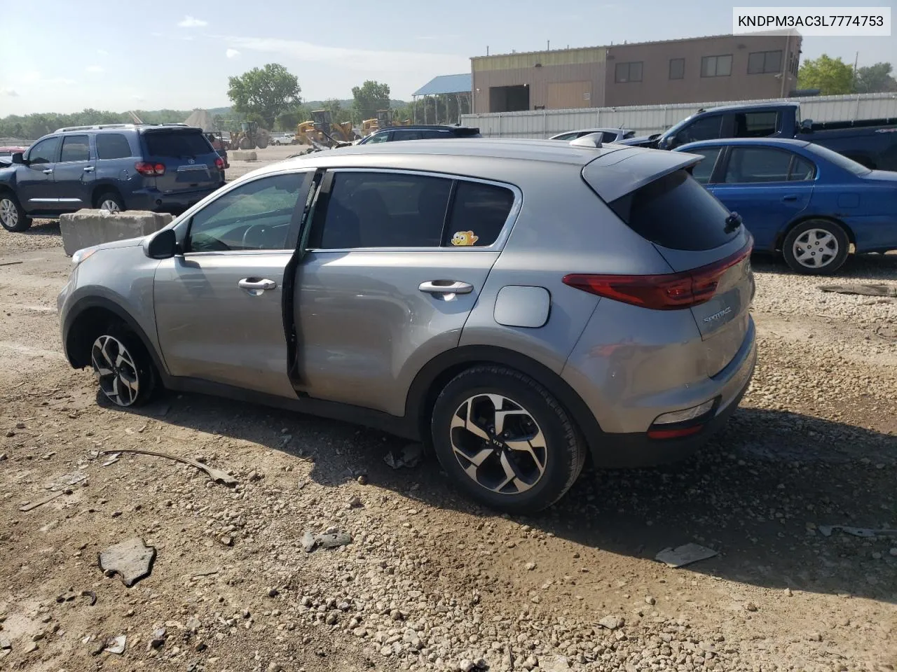 2020 Kia Sportage Lx VIN: KNDPM3AC3L7774753 Lot: 59924934