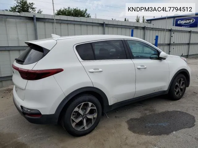 2020 Kia Sportage Lx VIN: KNDPM3AC4L7794512 Lot: 60901744