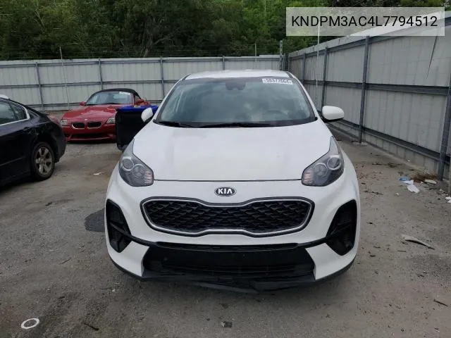 2020 Kia Sportage Lx VIN: KNDPM3AC4L7794512 Lot: 60901744