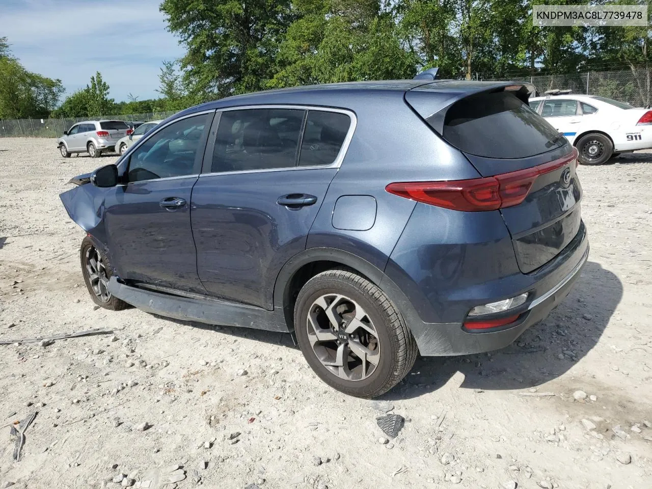 2020 Kia Sportage Lx VIN: KNDPM3AC8L7739478 Lot: 61130904