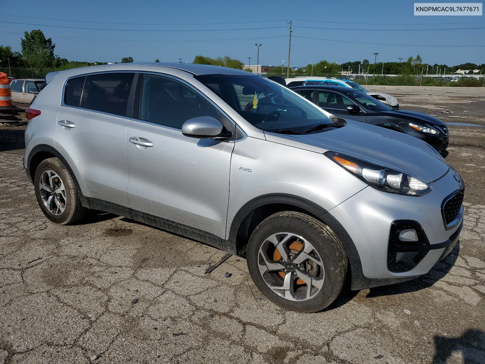 2020 Kia Sportage Lx VIN: KNDPMCAC9L7677671 Lot: 63136814