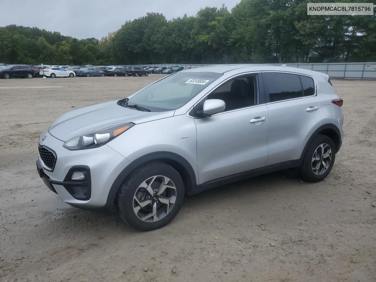 2020 Kia Sportage Lx VIN: KNDPMCAC8L7815796 Lot: 63249804