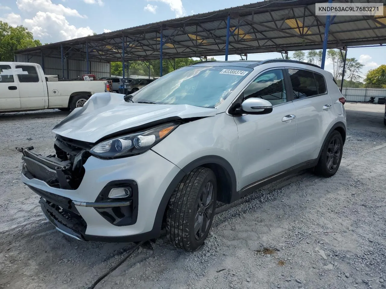 2020 Kia Sportage S VIN: KNDP63AC9L7683271 Lot: 63388374