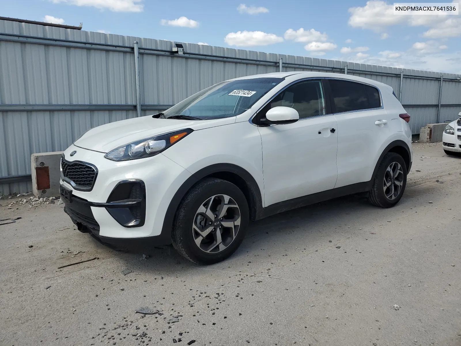 2020 Kia Sportage Lx VIN: KNDPM3ACXL7641536 Lot: 63521434