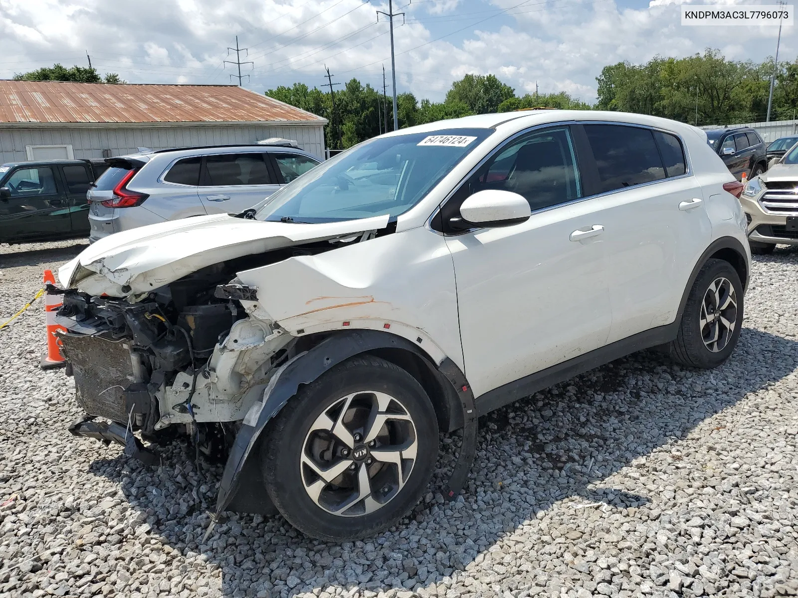 2020 Kia Sportage Lx VIN: KNDPM3AC3L7796073 Lot: 64746124