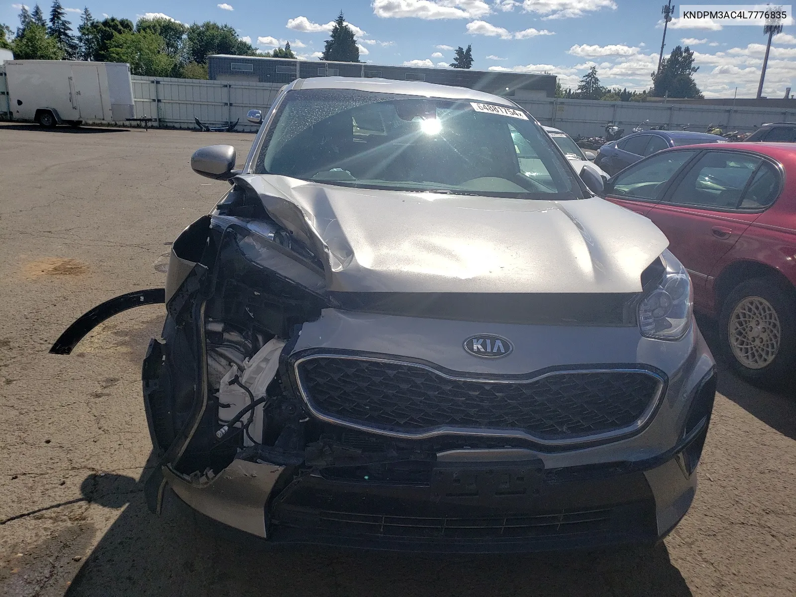 2020 Kia Sportage Lx VIN: KNDPM3AC4L7776835 Lot: 64881754