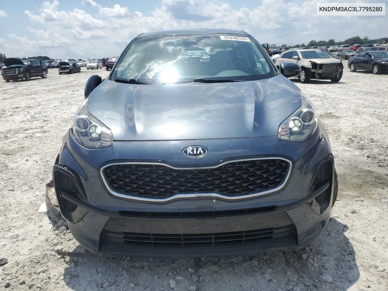 2020 Kia Sportage Lx VIN: KNDPM3AC3L7795280 Lot: 65248344