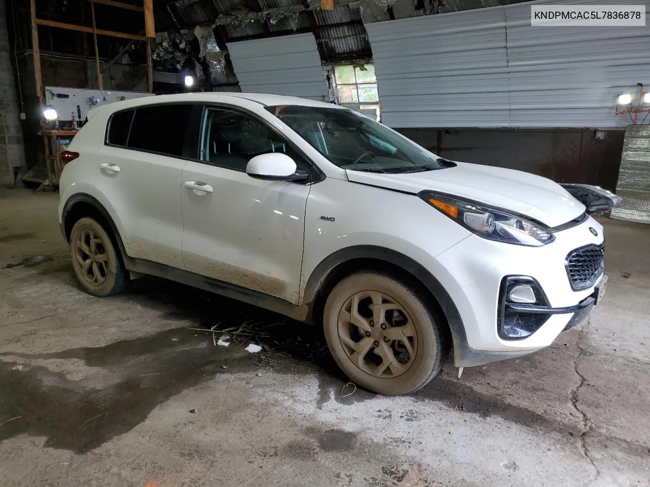 2020 Kia Sportage Lx VIN: KNDPMCAC5L7836878 Lot: 65464034