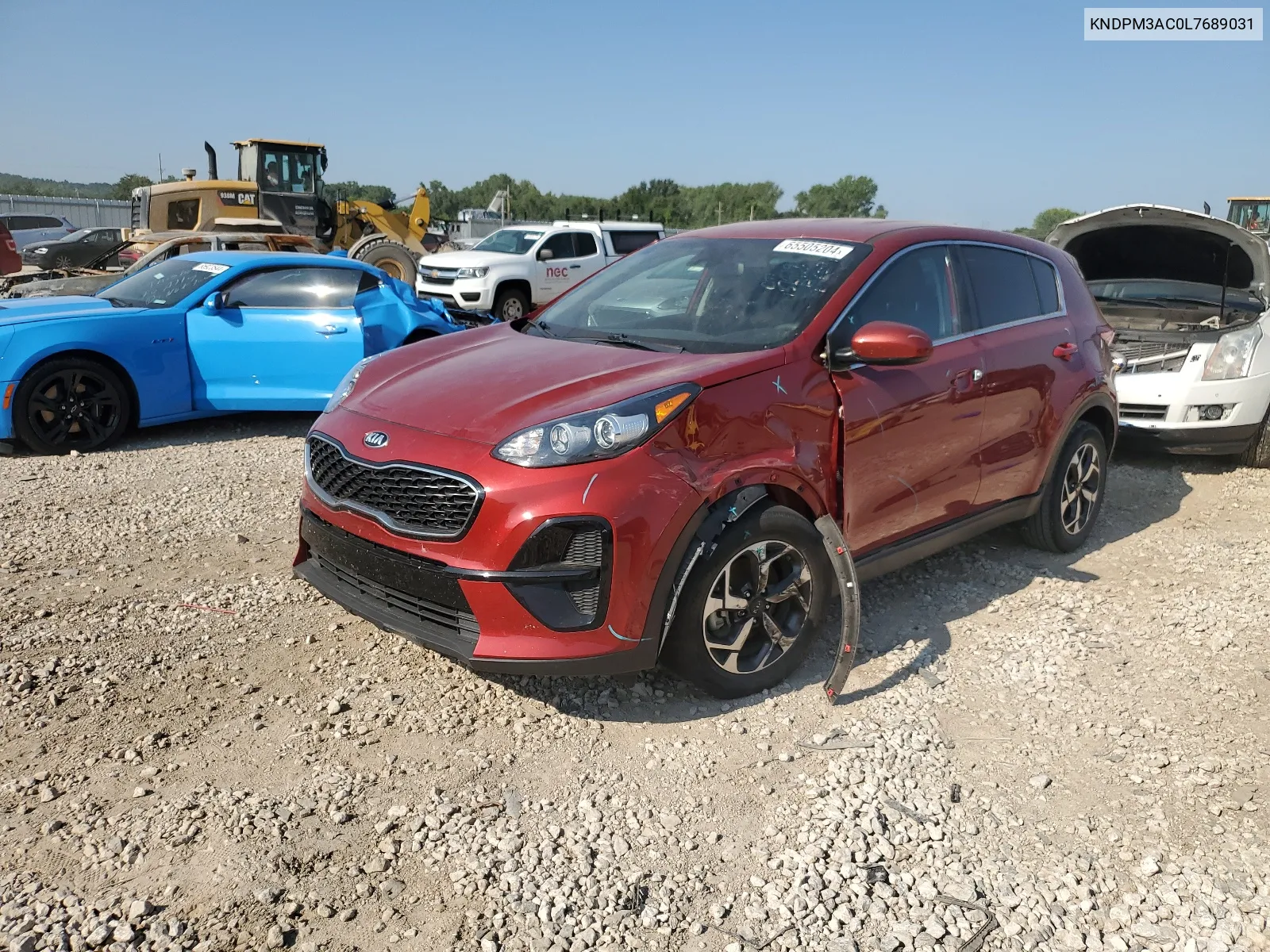 2020 Kia Sportage Lx VIN: KNDPM3AC0L7689031 Lot: 65505204