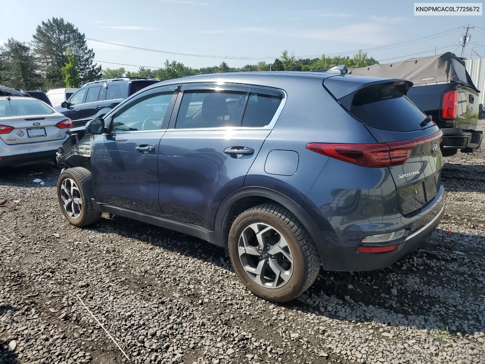 2020 Kia Sportage Lx VIN: KNDPMCAC0L7725672 Lot: 65769554