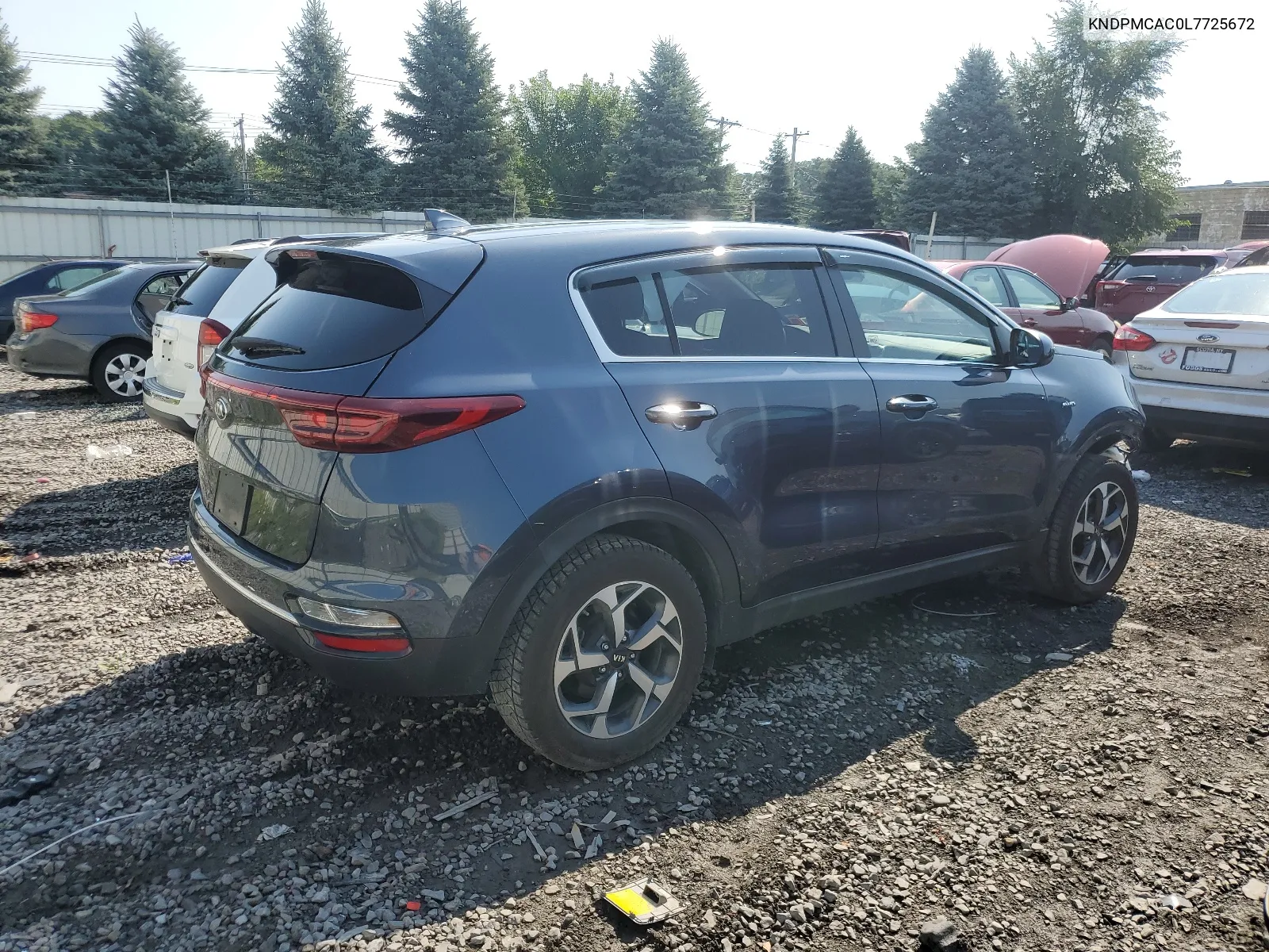 2020 Kia Sportage Lx VIN: KNDPMCAC0L7725672 Lot: 65769554