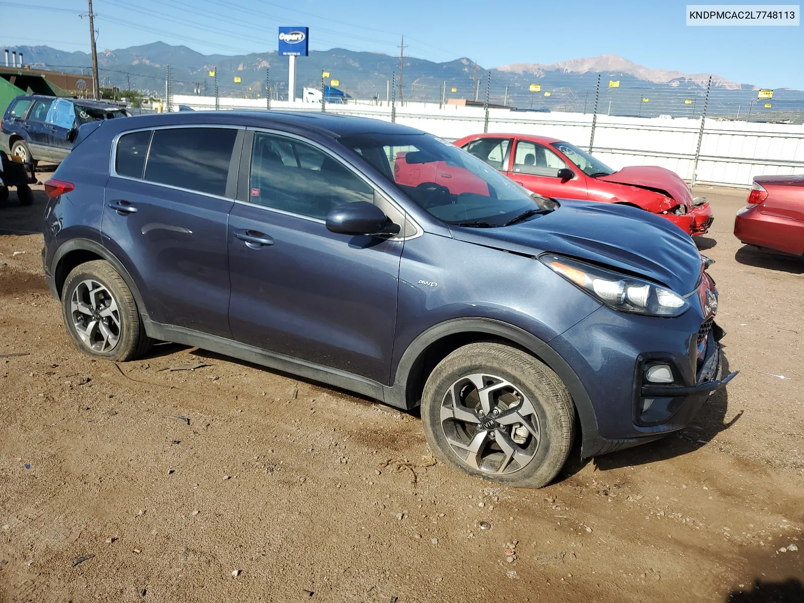 2020 Kia Sportage Lx VIN: KNDPMCAC2L7748113 Lot: 65858294