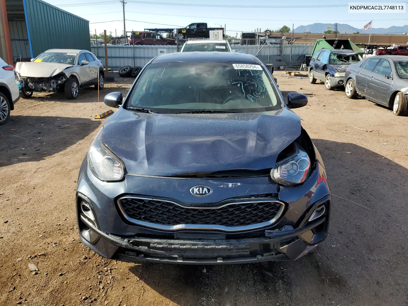 2020 Kia Sportage Lx VIN: KNDPMCAC2L7748113 Lot: 65858294