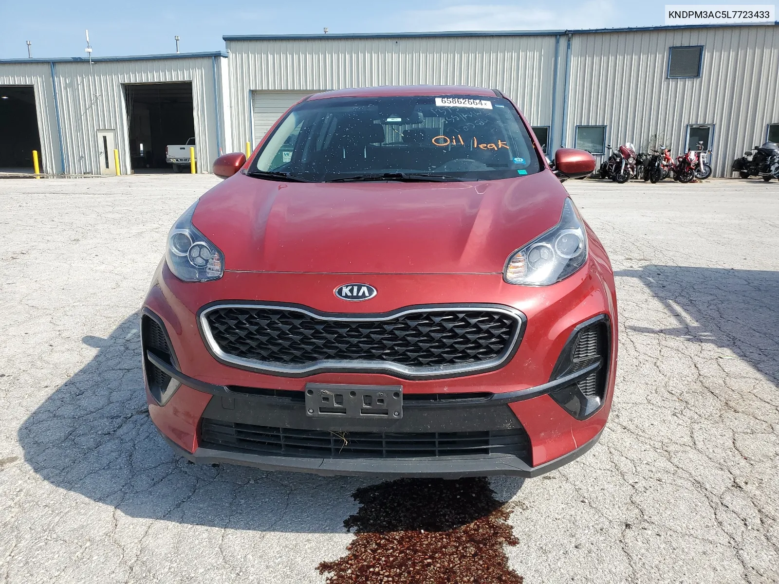 2020 Kia Sportage Lx VIN: KNDPM3AC5L7723433 Lot: 65862664