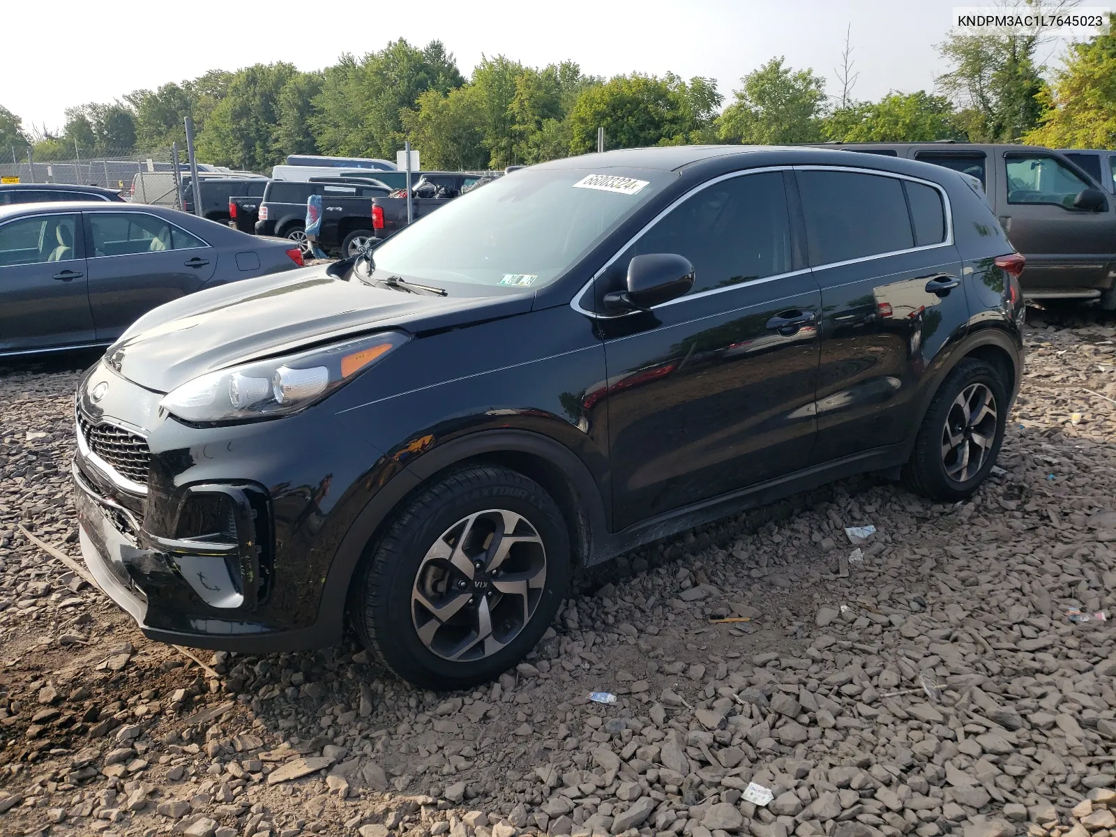 2020 Kia Sportage Lx VIN: KNDPM3AC1L7645023 Lot: 66003324