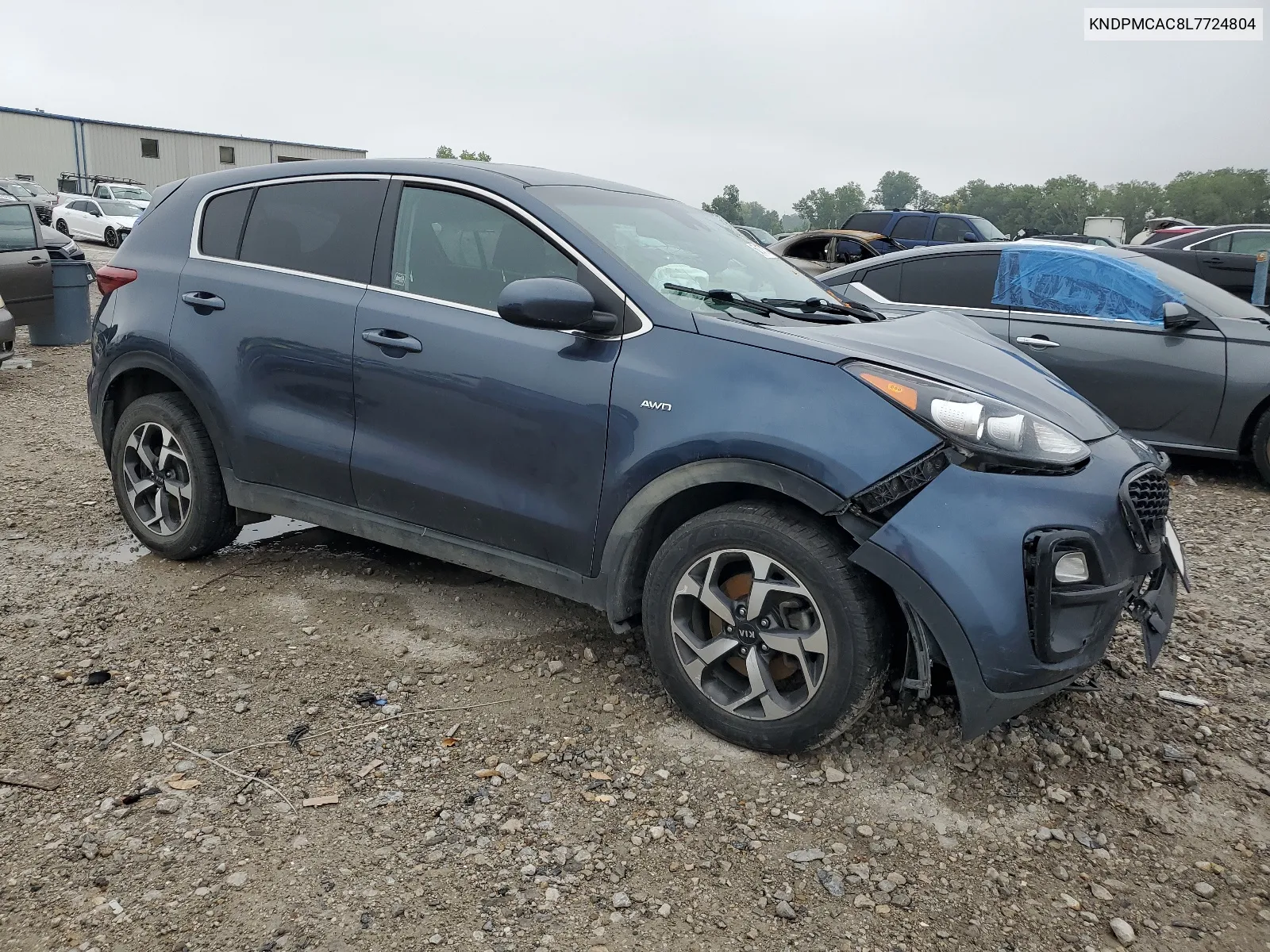 2020 Kia Sportage Lx VIN: KNDPMCAC8L7724804 Lot: 66157724