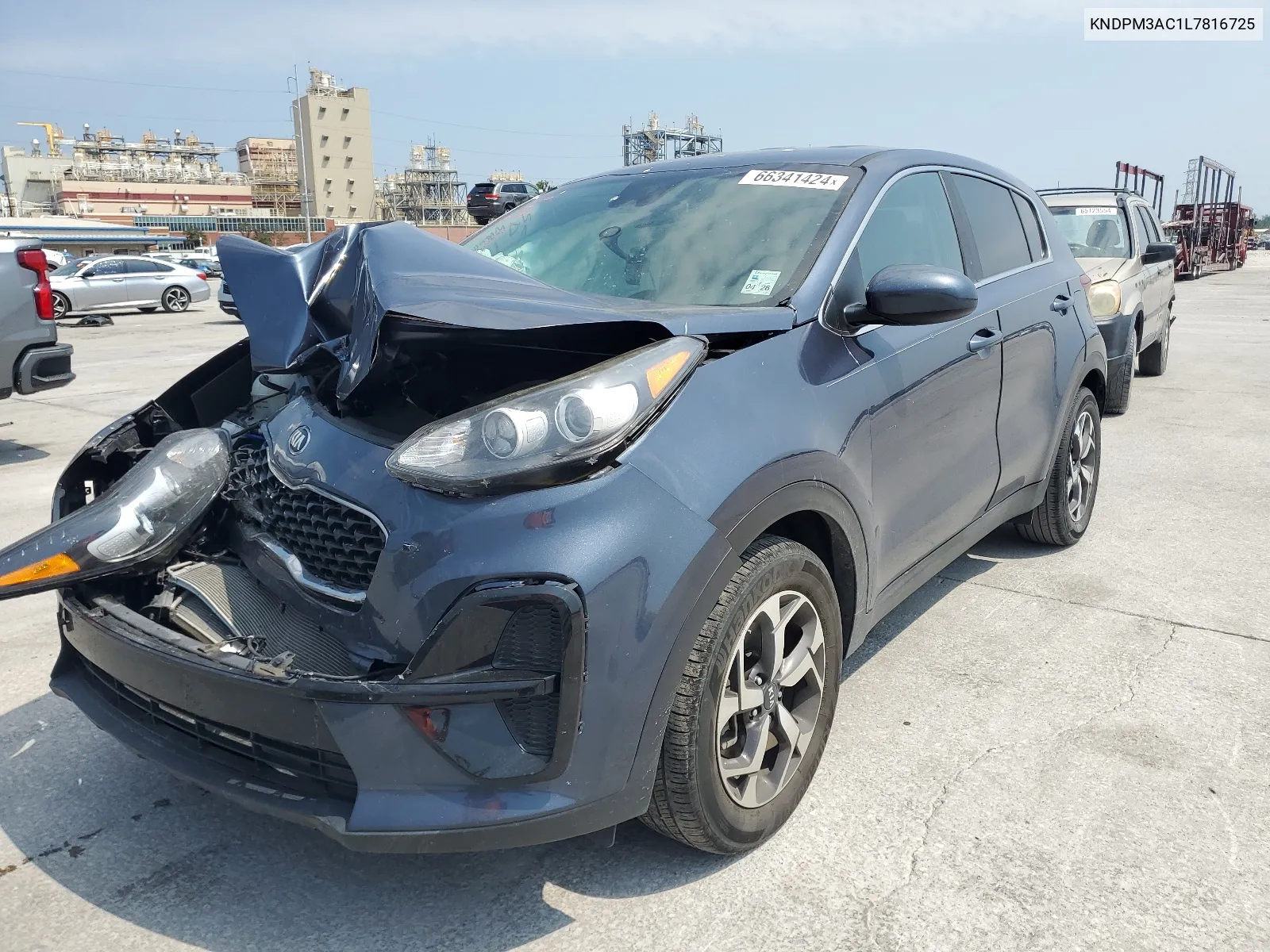 2020 Kia Sportage Lx VIN: KNDPM3AC1L7816725 Lot: 66341424