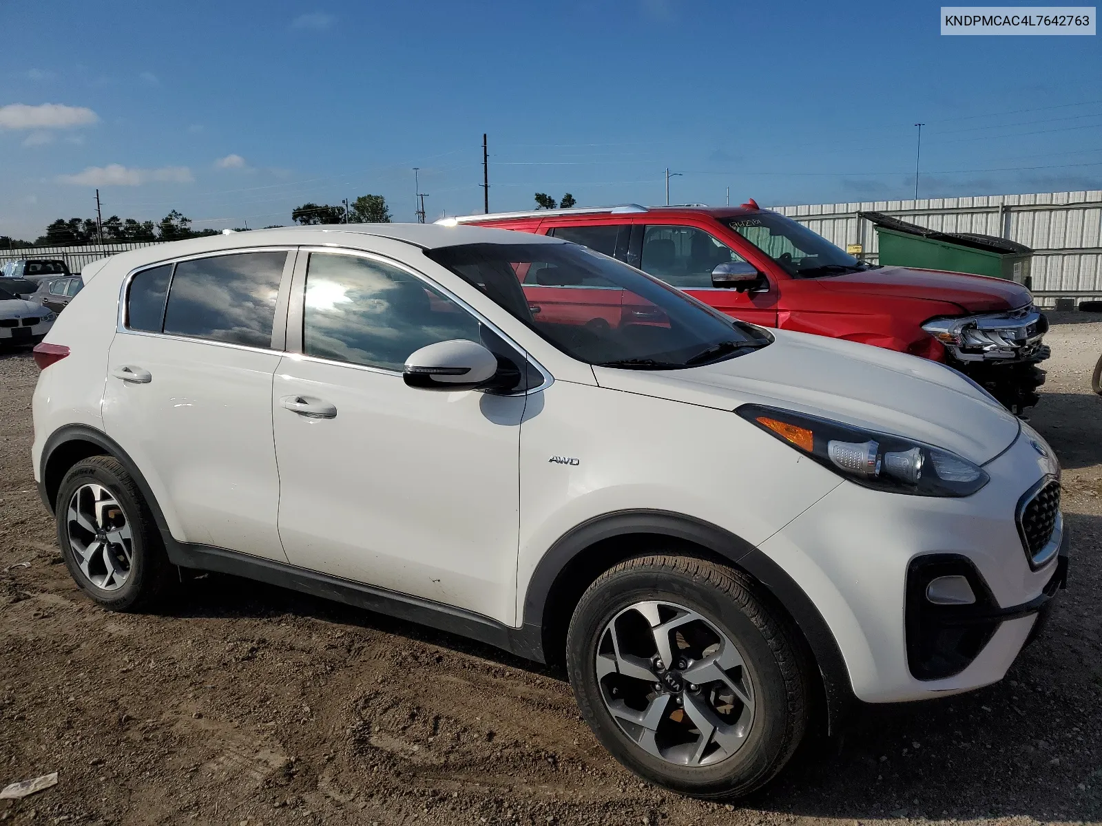 2020 Kia Sportage Lx VIN: KNDPMCAC4L7642763 Lot: 66578004