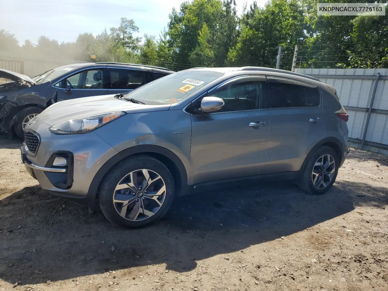 2020 Kia Sportage Ex VIN: KNDPNCACXL7726163 Lot: 66983534