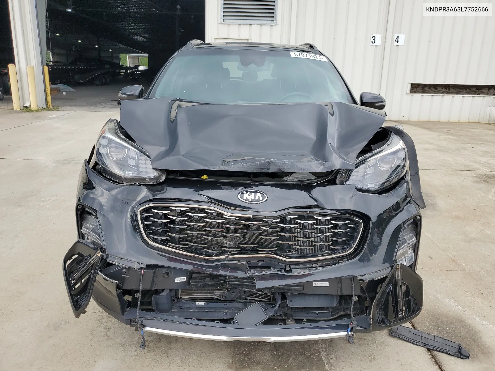 2020 Kia Sportage Sx VIN: KNDPR3A63L7752666 Lot: 67071924