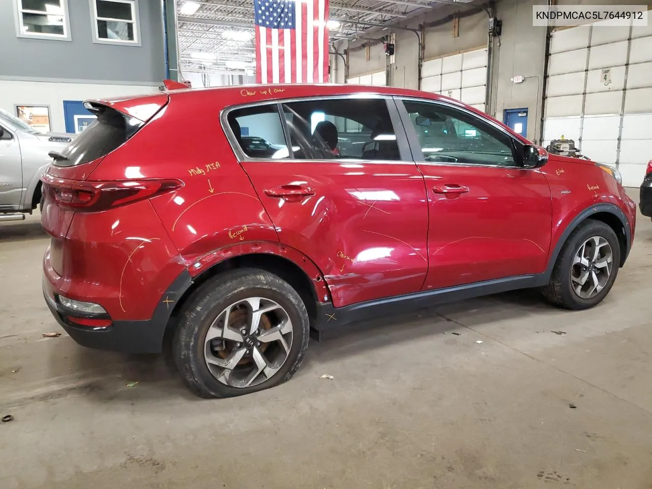 2020 Kia Sportage Lx VIN: KNDPMCAC5L7644912 Lot: 67234964