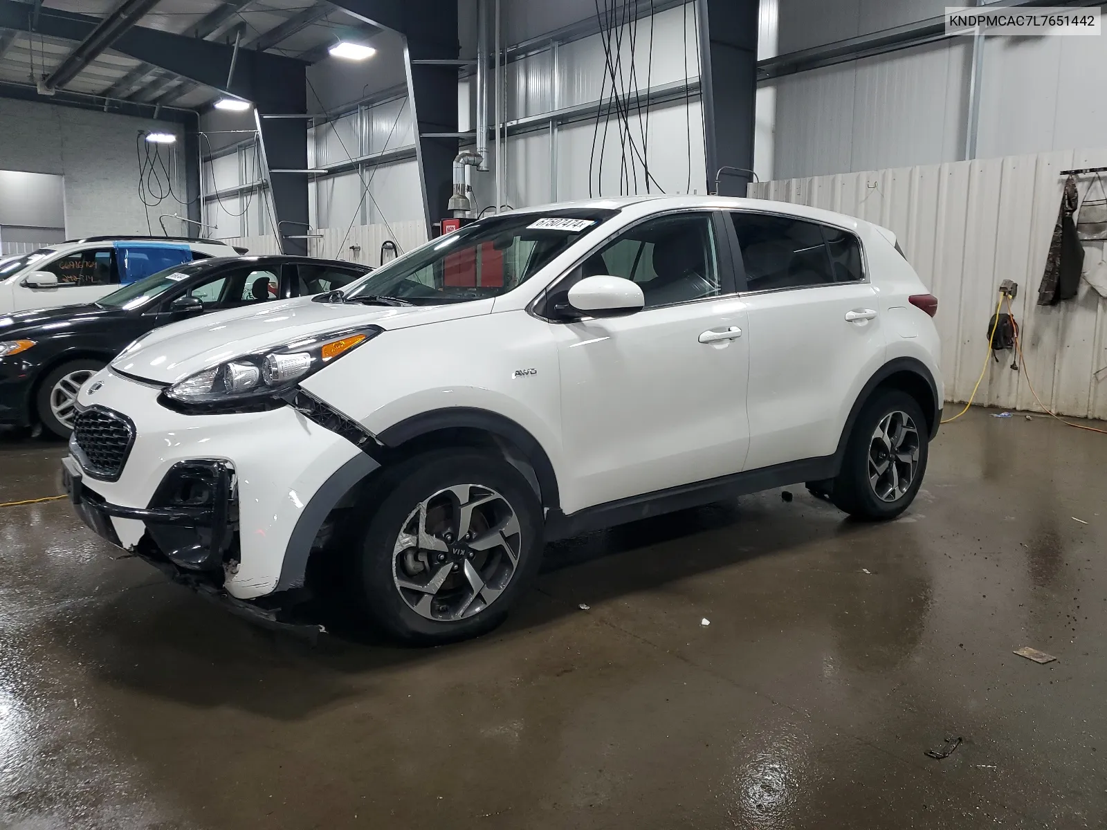 2020 Kia Sportage Lx VIN: KNDPMCAC7L7651442 Lot: 67507474