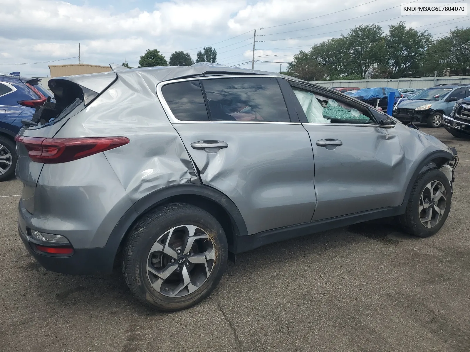 2020 Kia Sportage Lx VIN: KNDPM3AC6L7804070 Lot: 67519904