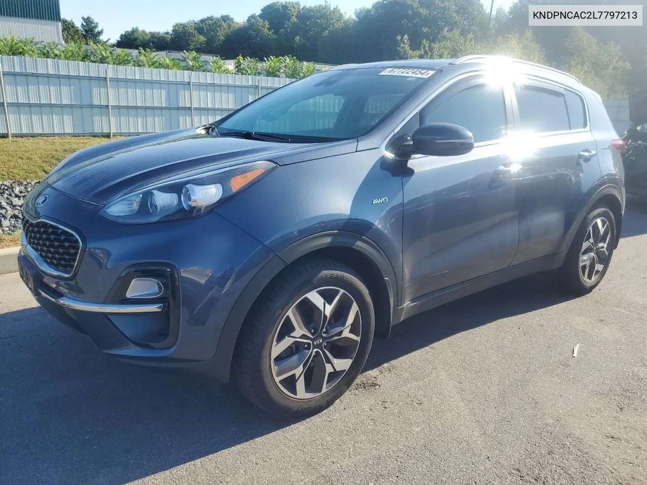 2020 Kia Sportage Ex VIN: KNDPNCAC2L7797213 Lot: 67722454