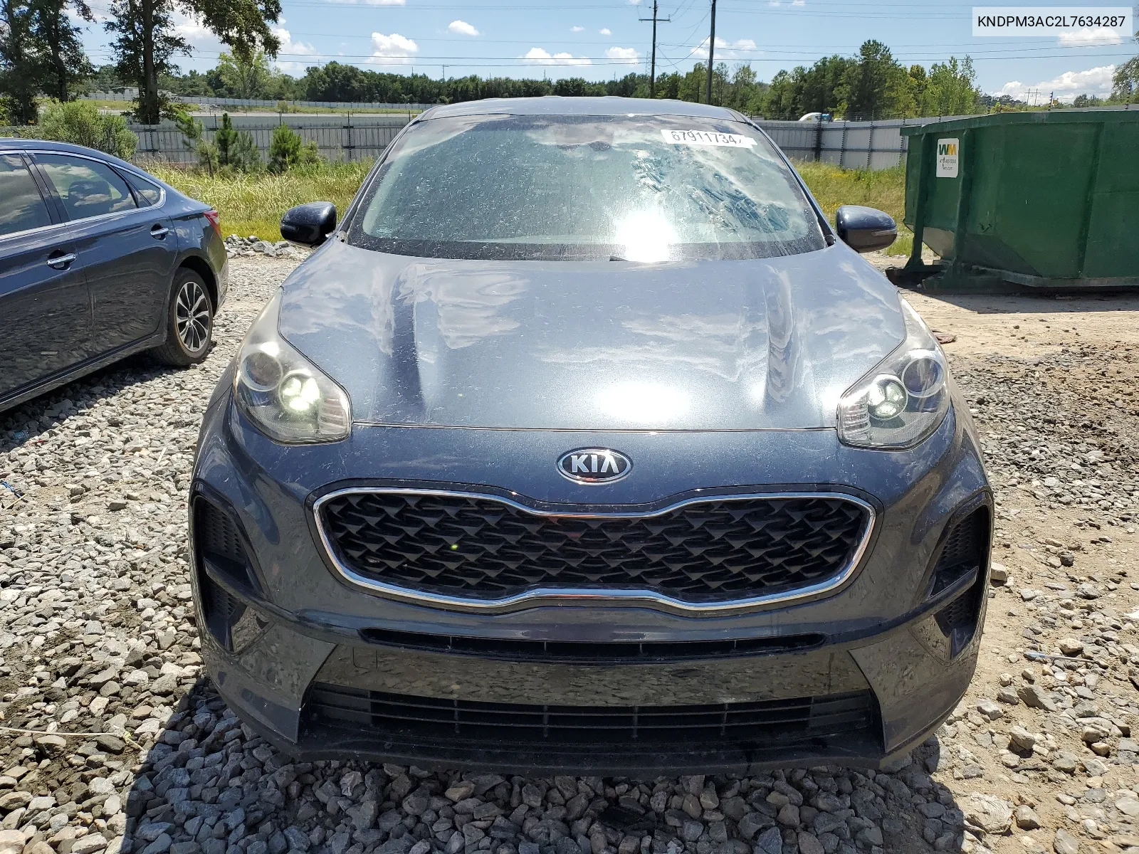 2020 Kia Sportage Lx VIN: KNDPM3AC2L7634287 Lot: 67911734