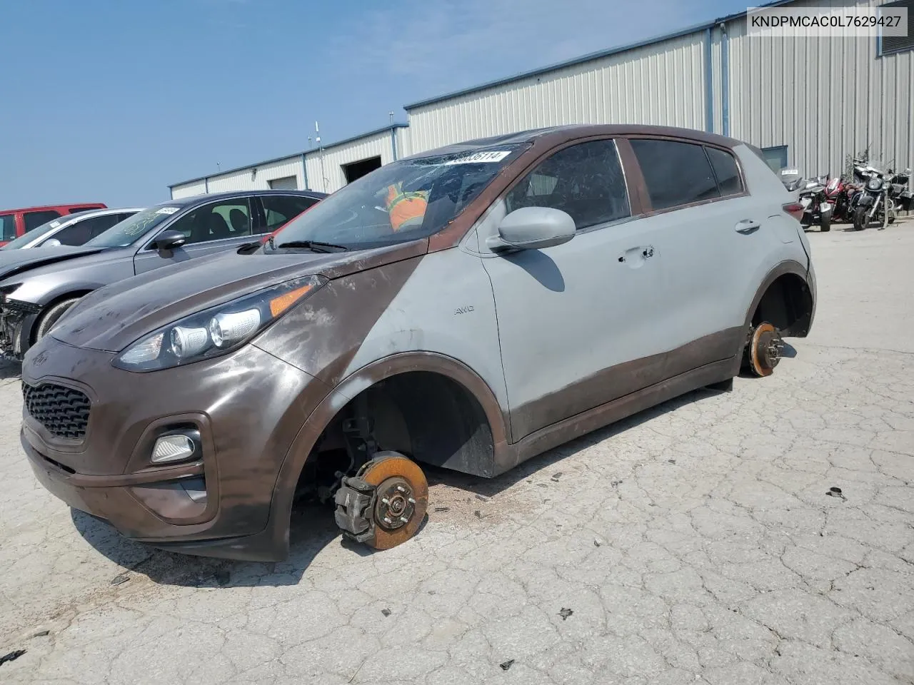 2020 Kia Sportage Lx VIN: KNDPMCAC0L7629427 Lot: 68036114