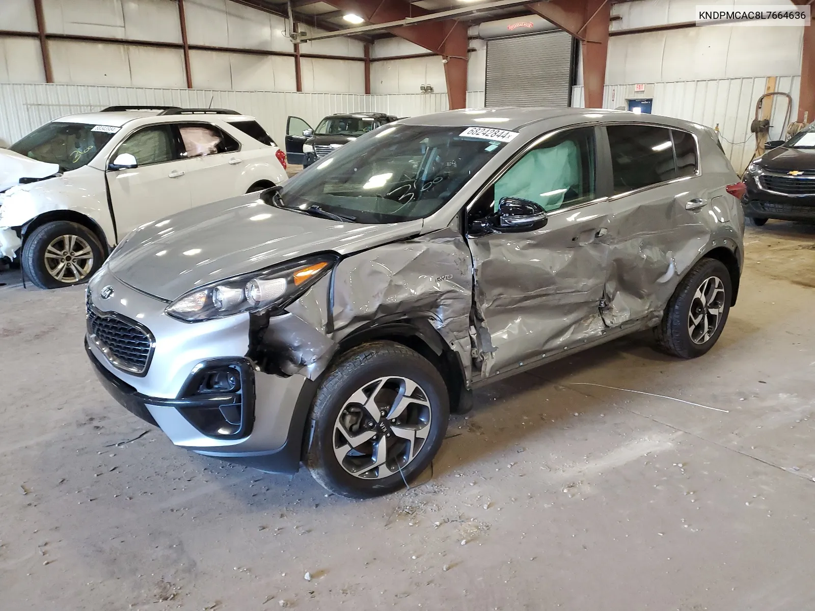 2020 Kia Sportage Lx VIN: KNDPMCAC8L7664636 Lot: 68242844