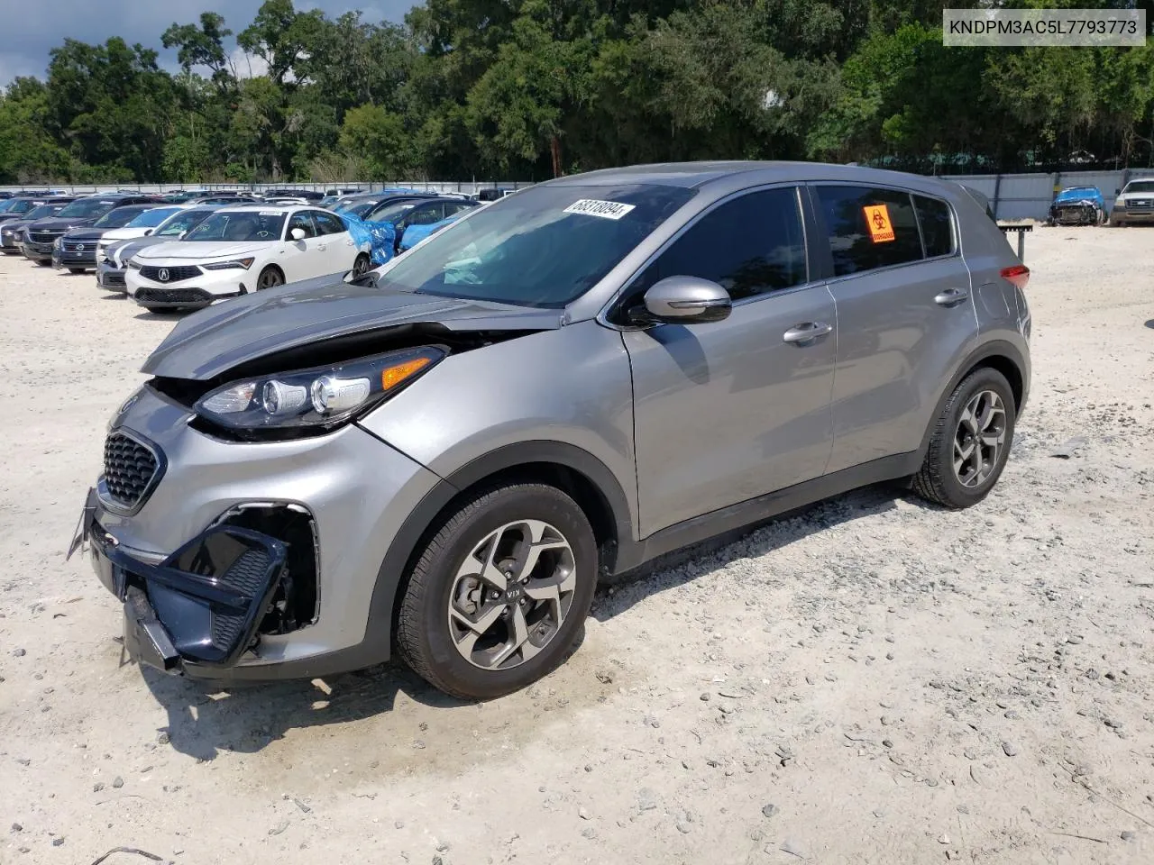 2020 Kia Sportage Lx VIN: KNDPM3AC5L7793773 Lot: 68318094