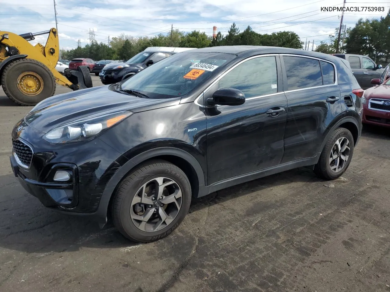 2020 Kia Sportage Lx VIN: KNDPMCAC3L7753983 Lot: 68346494