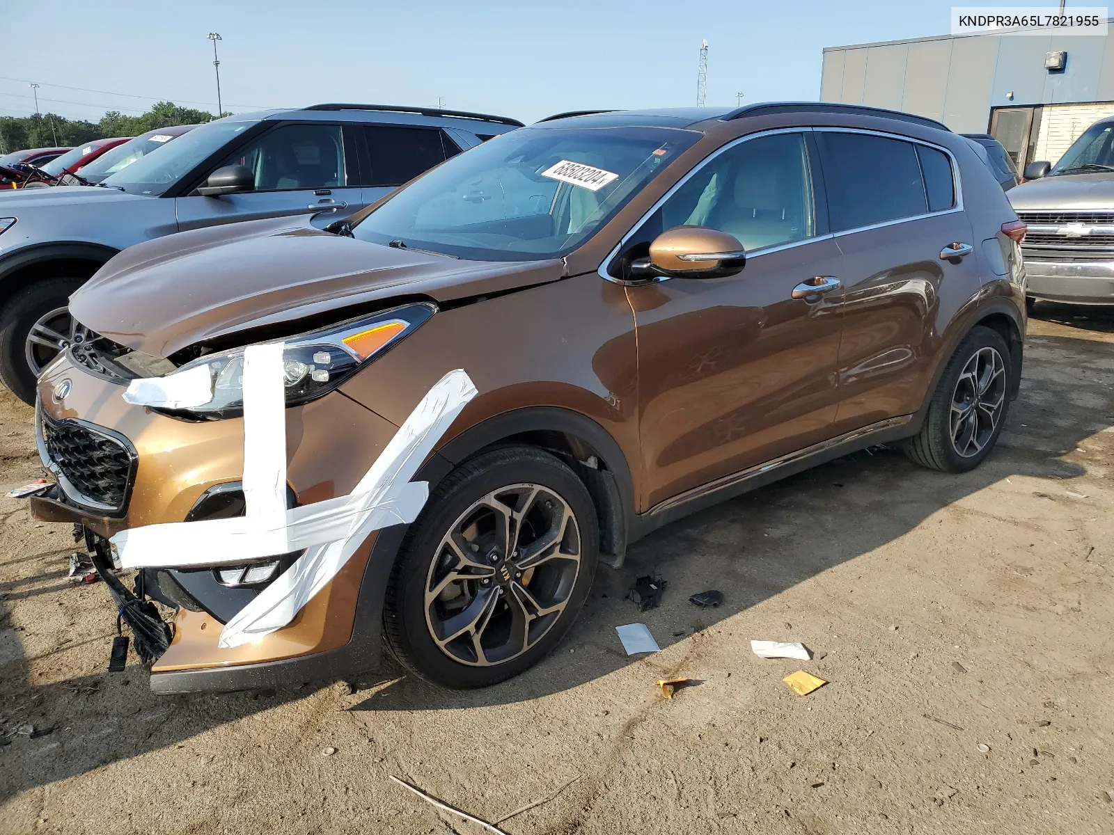 2020 Kia Sportage Sx VIN: KNDPR3A65L7821955 Lot: 68503204