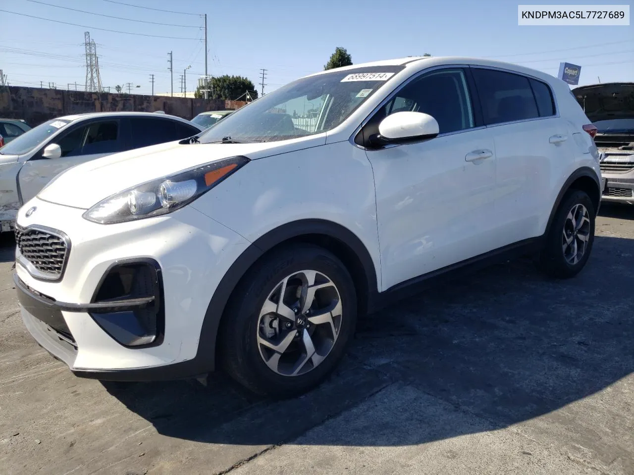 2020 Kia Sportage Lx VIN: KNDPM3AC5L7727689 Lot: 68997514