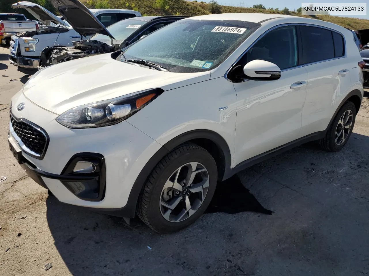 2020 Kia Sportage Lx VIN: KNDPMCAC5L7824133 Lot: 69106974