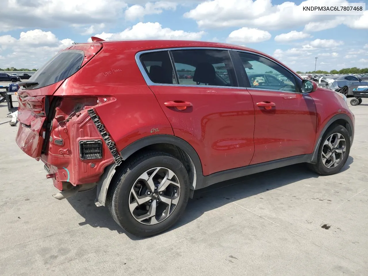 2020 Kia Sportage Lx VIN: KNDPM3AC6L7807468 Lot: 69420914