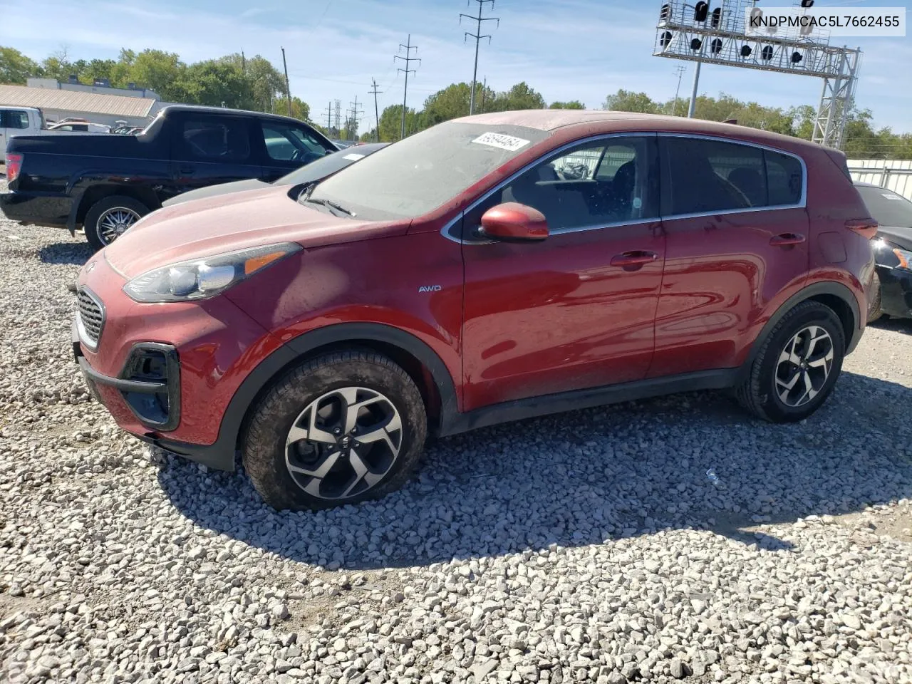 2020 Kia Sportage Lx VIN: KNDPMCAC5L7662455 Lot: 69594464