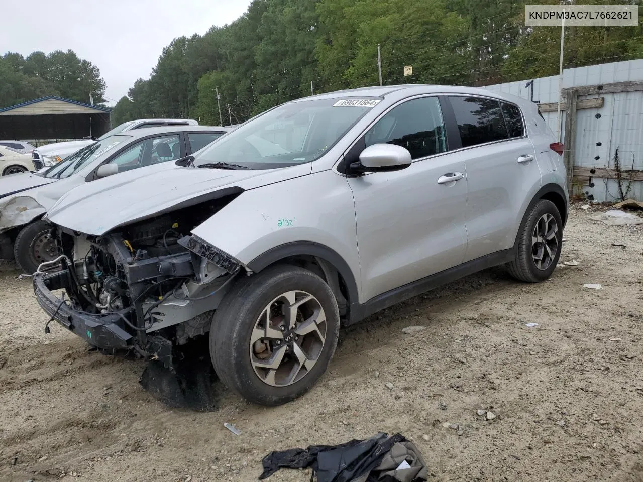 2020 Kia Sportage Lx VIN: KNDPM3AC7L7662621 Lot: 69631564